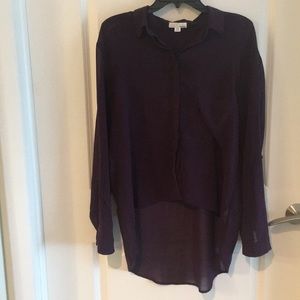 Garage high low button down